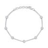 0.88ct 14k White Gold Diamond Bracelet