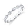 0.13ct 14k White Gold Diamond Lady's Band