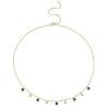 0.04ct Diamond & 0.90ct Lapis 14k Yellow Gold Necklace