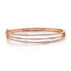 1.05ct 14k Rose Gold Diamond Bangle