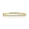 0.44ct 14k Yellow Gold Diamond Link Bangle