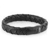 Italgem Steel Leather Bracelet