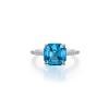 Fancy Lab-Grown Sapphire Solitaire Ring