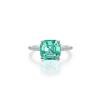 Fancy Lab-Grown Sapphire Solitaire Ring