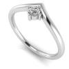 Single Stone Chevron Tiara Band