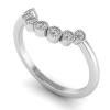 Roman Arch Millgrain Seven Stone Tiara Band