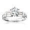 Me361-14k White Gold Semi Mount Engagement Ring From Nostalgic Collection