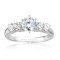 Me515-14k White Gold Semi Mount Engagement Ring From Nostalgic Collection