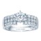 Rm1135-14k White Gold Classic Semi Mount Engagement Ring