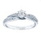 Rm1145-14k White Gold Infinity Semi Mount Engagement Ring
