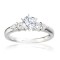 Rm495-14k White Gold Semi Mount Engagement Ring From Nostalgic Collection