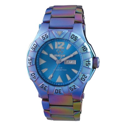 GAMMA Ionized-plated Stainless Dial Bright Blue Ionized-plated Stainless Bracelet