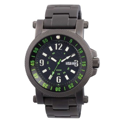 FALLOUT 2 Black-plated Stainless Dial Black & Green Black-plated Stainless Bracelet