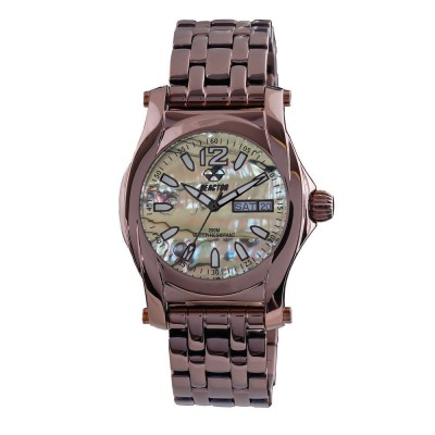 CURIE Coffee-plated Stainless Dial Zebra Abalone Coffee-plated Stainless Bracelet