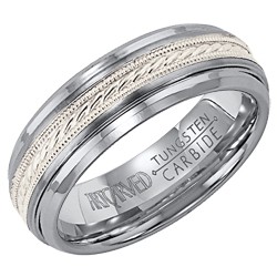 Gents 7mm Comfort Fit Mayson Tungsten Carbide Wedding Band