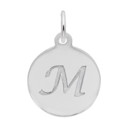 Petite Initial Disc - Script M