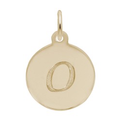 Petite Initial Disc - Script O