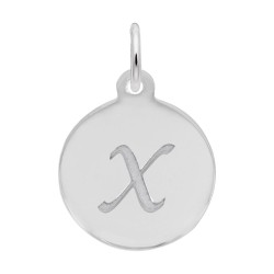 Petite Initial Disc - Script X