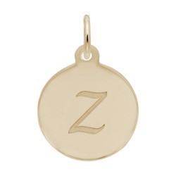 Petite Initial Disc - Script Z