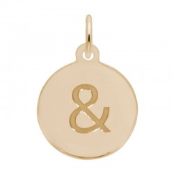 Petite Initial Disc - Ampersand Symbol