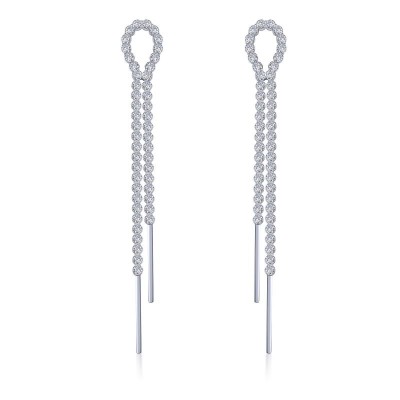 Long Linear Dangling Earrings