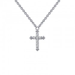 0.07 CTW Cross Necklace