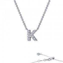 Letter K Pendant Necklace