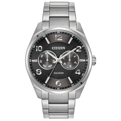 Citizen Dress/Classic Eco Men's Watch, Stainless Steel Black Dial