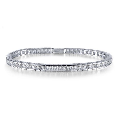 Princess-Cut Tennis Bracelet