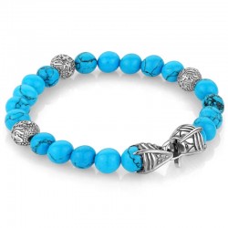 Italgem Steel Bead Bracelet