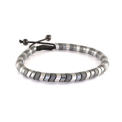 Italgem Steel Bead Bracelet