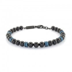 Italgem Steel Bead Bracelet