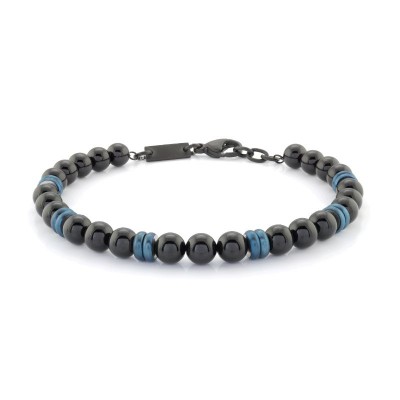 Italgem Steel Bead Bracelet
