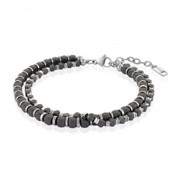 Italgem Steel Bead Bracelet