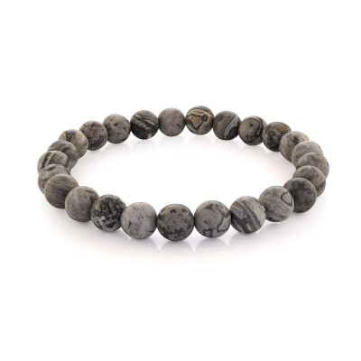 Italgem Steel Bead Bracelet