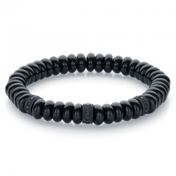 Italgem Steel Bead Bracelet