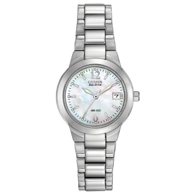 Citizen Dress/Classic Eco Women's Watch, Stainless Steel White Dial