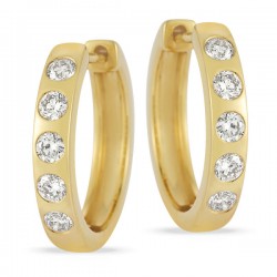 Lab Grown Diamond Hoop Earrings