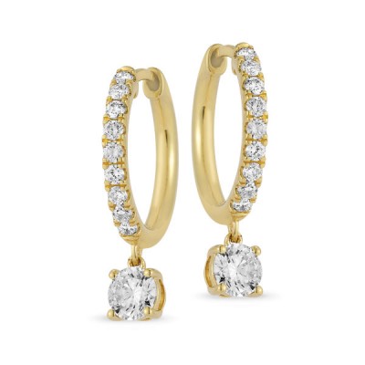 Lab Grown Diamond Hoop Earrings