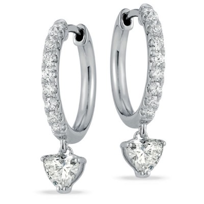 Lab Grown Diamond Hoop Earrings