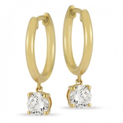 Lab Grown Diamond Hoop Earrings