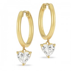 Lab Grown Diamond Hoop Earrings
