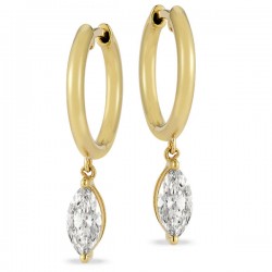 Lab Grown Diamond Hoop Earrings