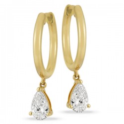 Lab Grown Diamond Hoop Earrings