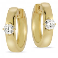 Lab Grown Diamond Hoop Earrings