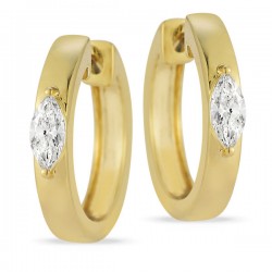 Lab Grown Diamond Hoop Earrings