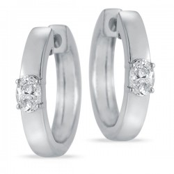 Lab Grown Diamond Hoop Earrings