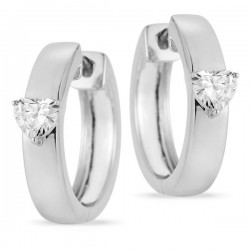 Lab Grown Diamond Hoop Earrings