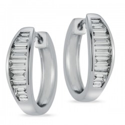 Lab Grown Diamond Hoop Earrings
