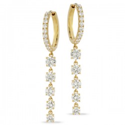 Lab Grown Diamond Drop Earrings